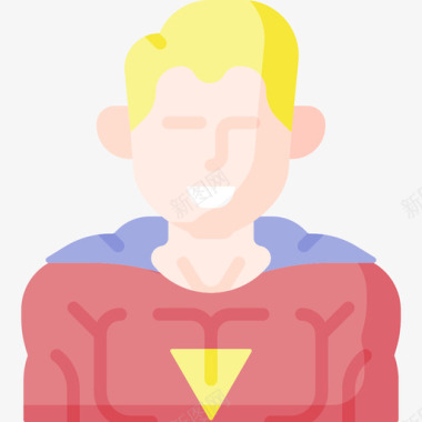 超级英雄奇幻人物23扁平图标图标