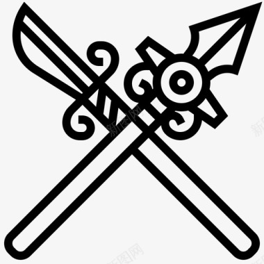 长矛战斗刀锋图标图标