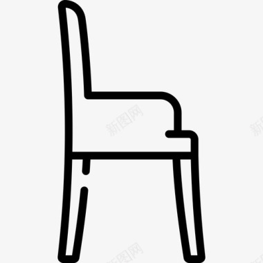 椅子家具49直线型图标图标