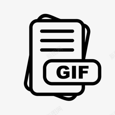 gif文件扩展名文件格式文件类型集合图标包图标