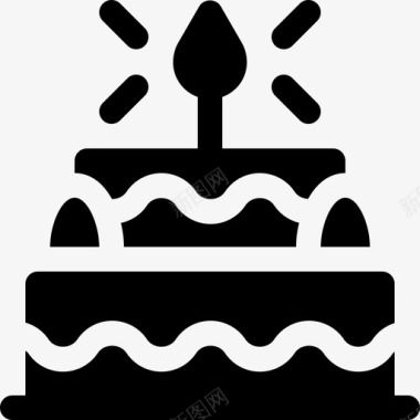 生日蛋糕母亲节22填充图标图标