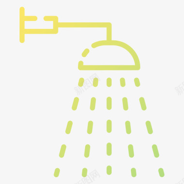 淋浴清洁118坡度图标图标