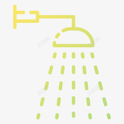 淋浴清洁118坡度图标svg_新图网 https://ixintu.com 坡度 淋浴 清洁