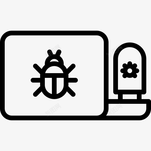 病毒数据保护31线性图标svg_新图网 https://ixintu.com 保护 数据 病毒 线性