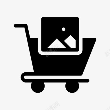 购物照片电子商务相框图标图标