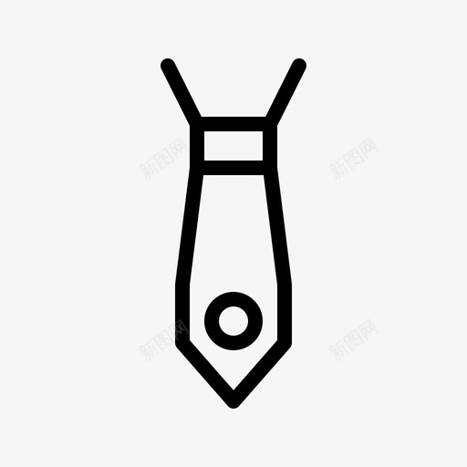 领带衣服125直系图标svg_新图网 https://ixintu.com 直系 衣服 领带