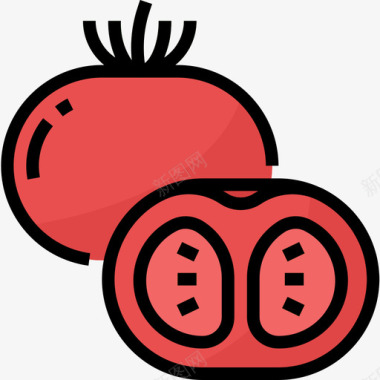 西红柿健康食品31原色图标图标