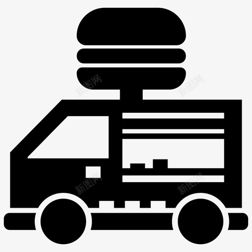 食品车商业街道图标svg_新图网 https://ixintu.com 商业 商业街 街道 车商 运输 食品
