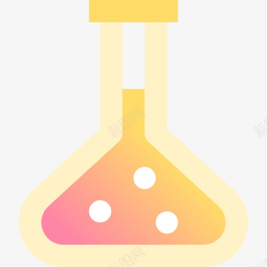 烧瓶科学123黄色图标图标