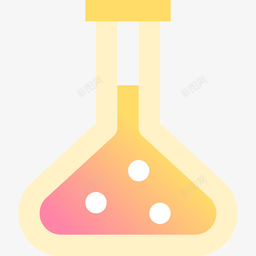 烧瓶科学123黄色图标svg_新图网 https://ixintu.com 烧瓶 科学 黄色