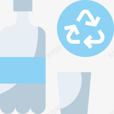 垃圾箱回收能源1扁平图标图标