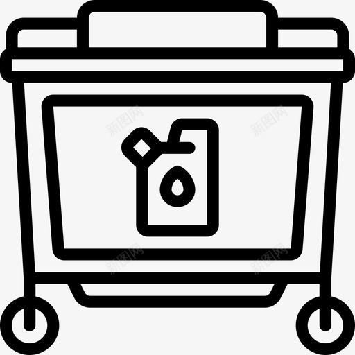 垃圾箱垃圾4线性图标svg_新图网 https://ixintu.com 垃圾 垃圾箱 线性