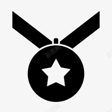 徽章成就奖章图标图标