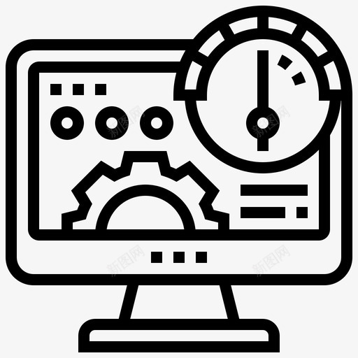 性能计算机仪表板图标svg_新图网 https://ixintu.com seolin1 仪表板 优化 性能 计算机 页面