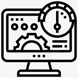 页面性能性能计算机仪表板图标高清图片