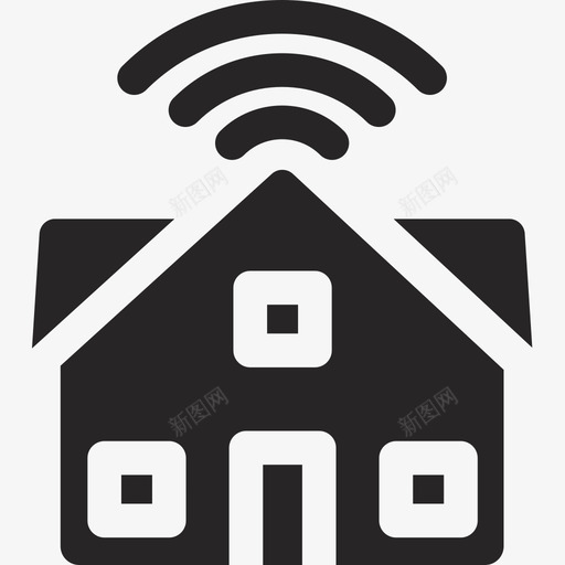 智能家居数字服务19已填充图标svg_新图网 https://ixintu.com 填充 数字 智能家居 服务