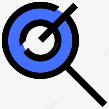 目标搜索引擎优化8蓝色图标图标