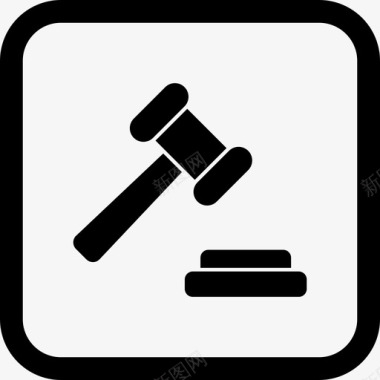 拍卖司法法律图标图标