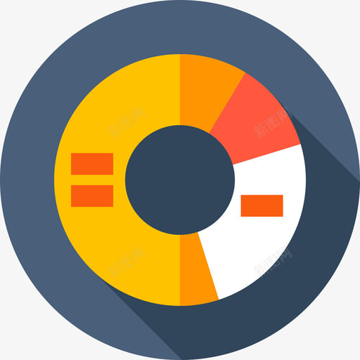 饼图投票选举4持平图标svg_新图网 https://ixintu.com 投票 持平 选举 饼图