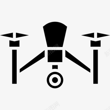 无人机无人机17实心图标图标