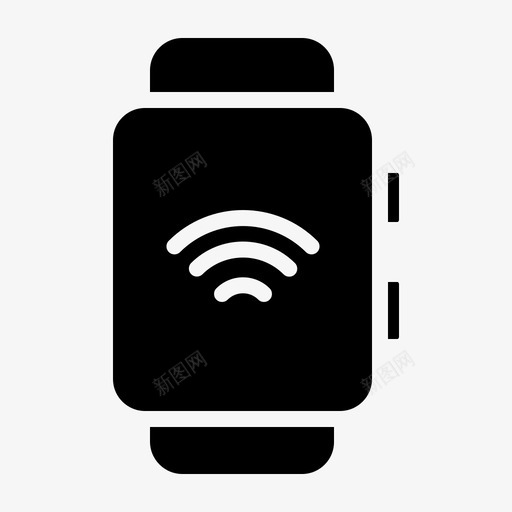 手表时间wifi图标svg_新图网 https://ixintu.com 手表 时间