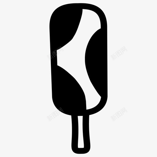 冰棒巧克力冰淇淋图标svg_新图网 https://ixintu.com 冰棒 冰淇淋 夏天 巧克力 牛奶 甜食