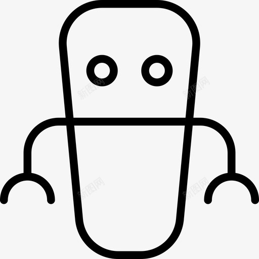 机器人安卓人形图标svg_新图网 https://ixintu.com 人形 安卓 机器人 科技 计算