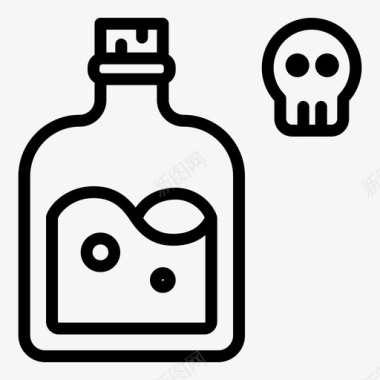 毒药化学药品游戏图标图标