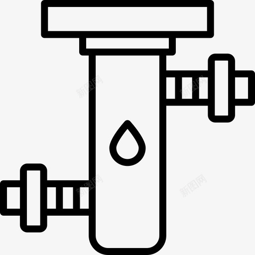 滤水器水管工40线性图标svg_新图网 https://ixintu.com 水管 滤水器 管工 线性