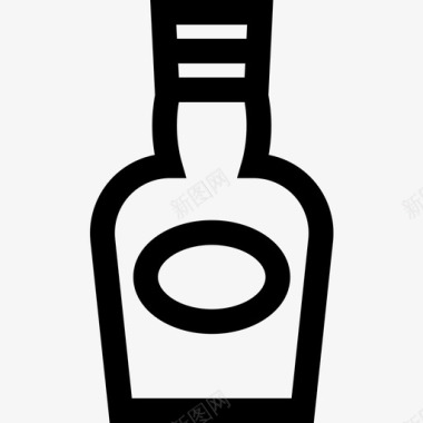 酒精61号酒吧线性图标图标