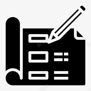 计划商业创意图标图标