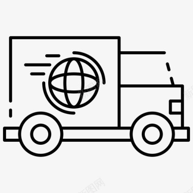 全球运输交付配送图标图标
