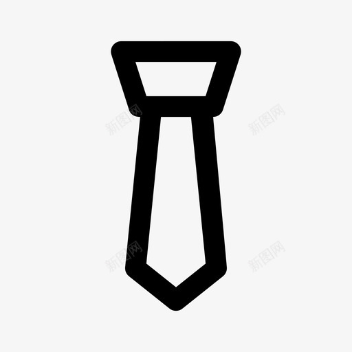 领带布料衣服图标svg_新图网 https://ixintu.com 布料 时装 衣服 领带