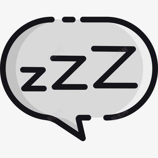 睡着了睡了8线性颜色图标svg_新图网 https://ixintu.com 睡了 睡着了 线性 颜色