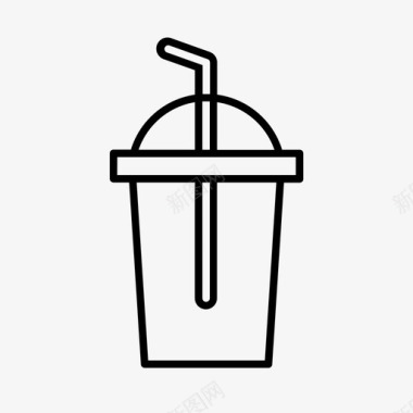 冰咖啡饮料杯子图标图标