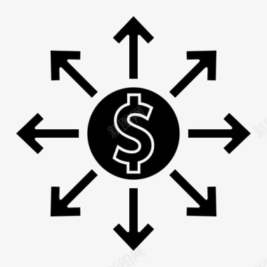 收入业务公司业务字形图标图标