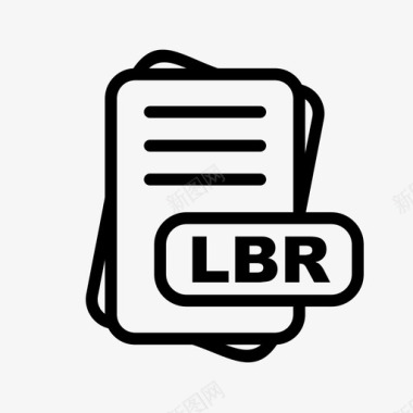 lbr文件扩展名文件格式文件类型集合图标包图标