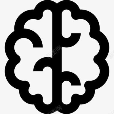 大脑科学121线性图标图标