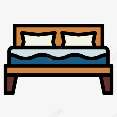 床家具169线性颜色图标图标