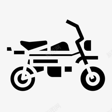 小型摩托车摩托车交通工具图标图标