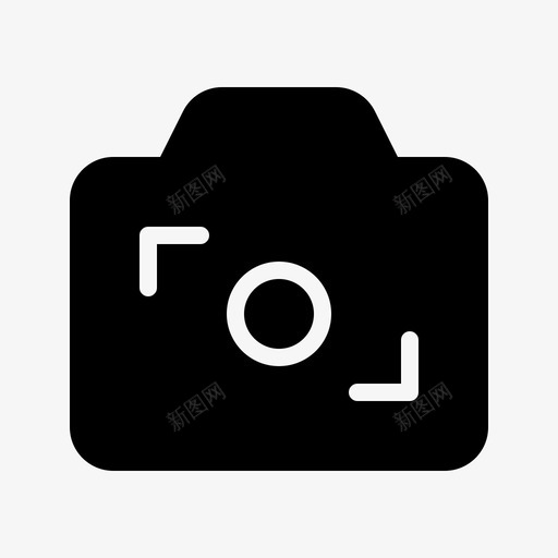 照相机中心对焦图标svg_新图网 https://ixintu.com 中心 固体 对焦 快门 摄影 照相机
