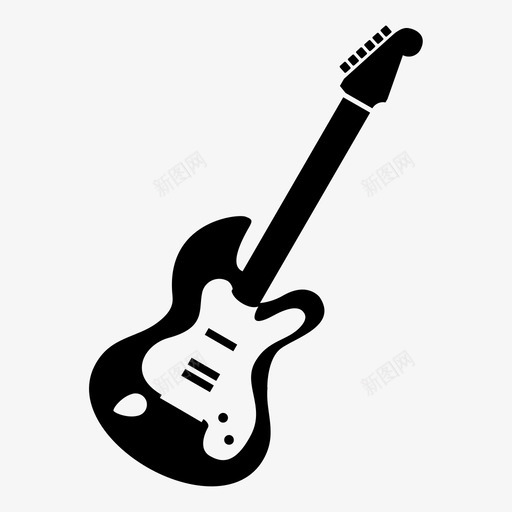 电吉他乐器音乐图标svg_新图网 https://ixintu.com 乐器 吉他 音乐