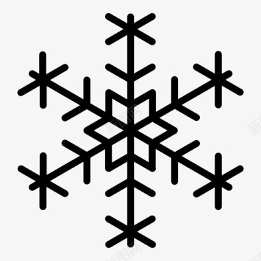 雪花寒冷水晶图标图标