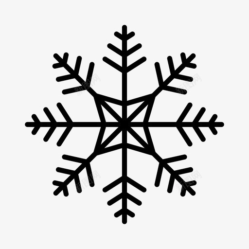 雪花圣诞节节日图标svg_新图网 https://ixintu.com 冬天 圣诞快乐 圣诞节 节日 雪花