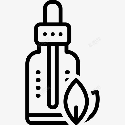 精油瓶子化妆品图标svg_新图网 https://ixintu.com 化妆品 喷雾 天然 瓶子 精油