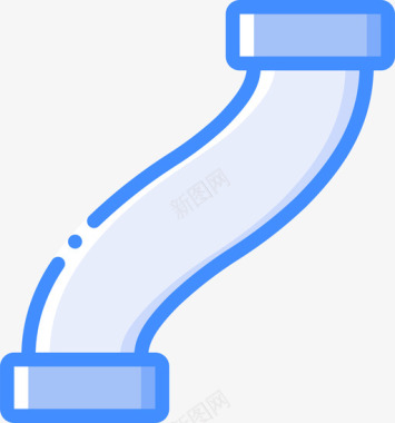 管道管道6蓝色图标图标