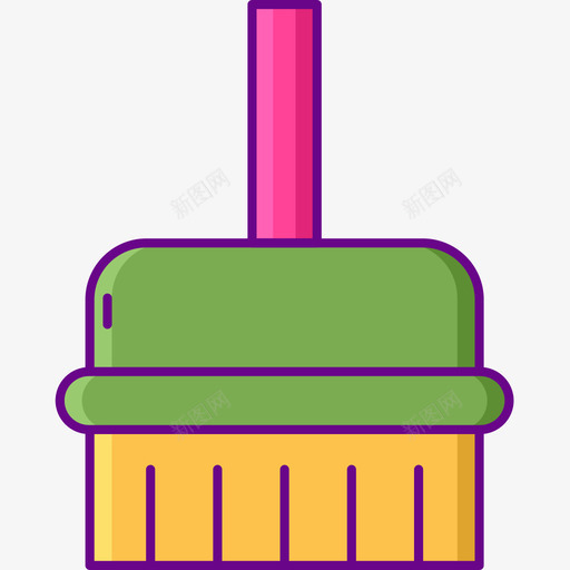 刷子洗车3线性颜色图标svg_新图网 https://ixintu.com 刷子 洗车 线性 颜色