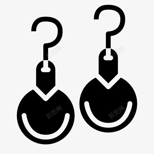 采购产品耳环配件珠宝图标svg_新图网 https://ixintu.com 产品 固体 时尚 珍珠 珠宝 耳环 配件 采购