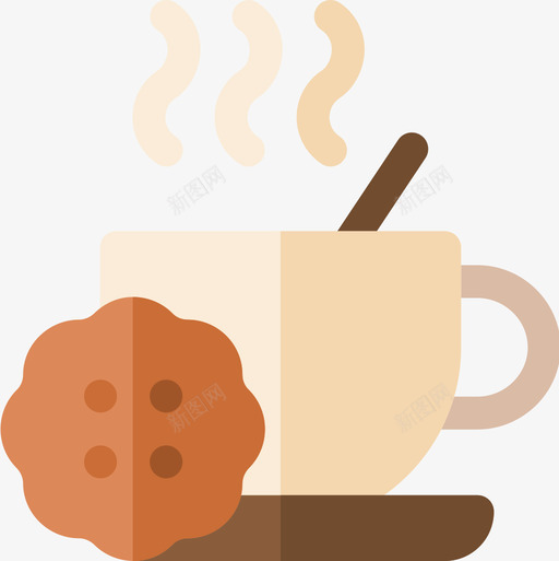 咖啡面包房111平的图标svg_新图网 https://ixintu.com 咖啡 平的 面包房