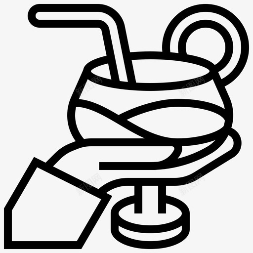饮料酒吧鸡尾酒图标svg_新图网 https://ixintu.com 果汁 酒吧 餐厅 饮料 鸡尾酒